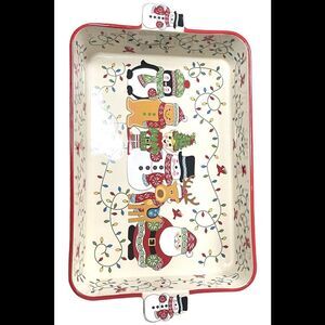 Temp-tations Seasonal 13x9 Baker with Lid-it and Figural Handles